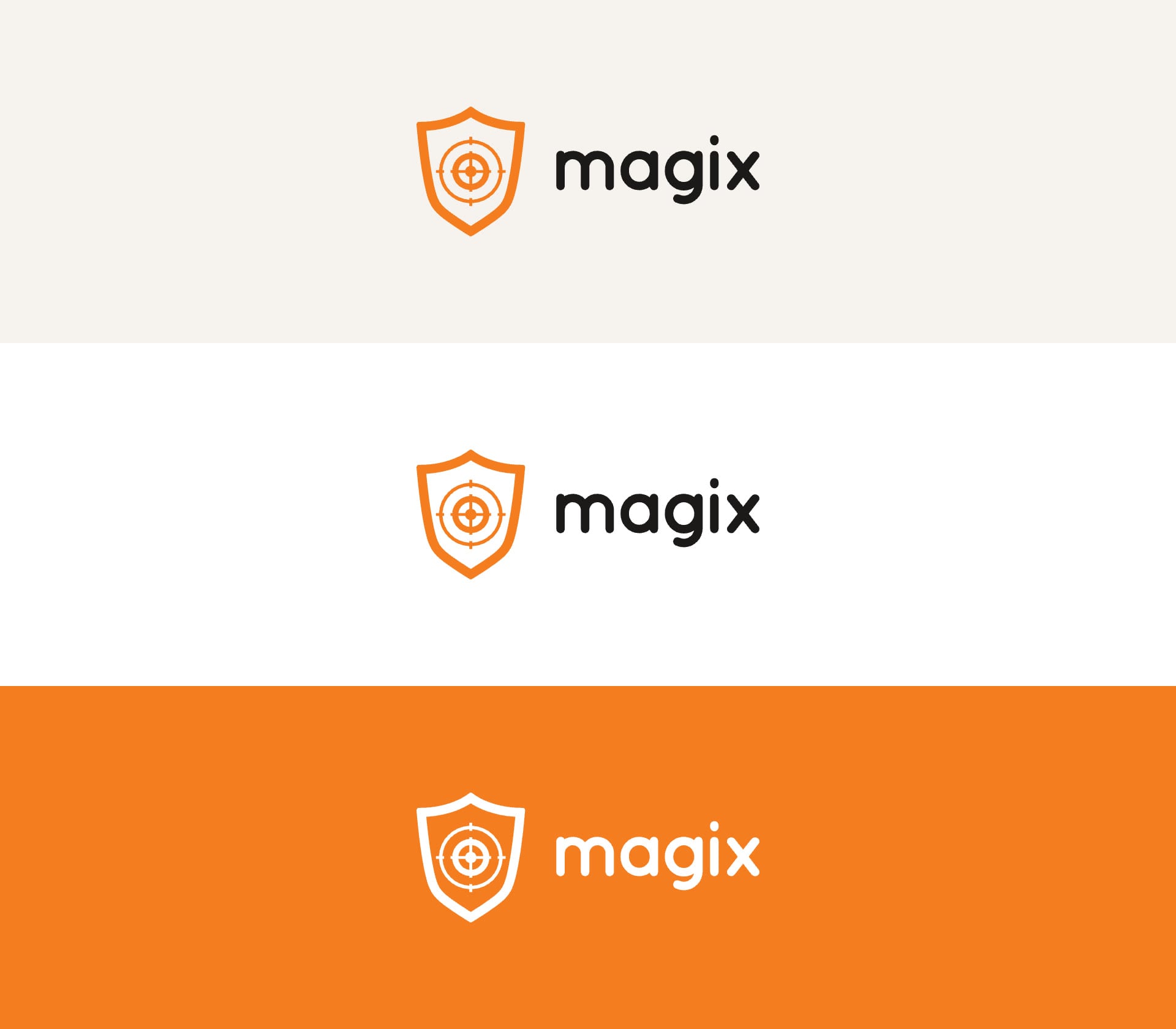 The logo on Paper, White and Cyber Orange