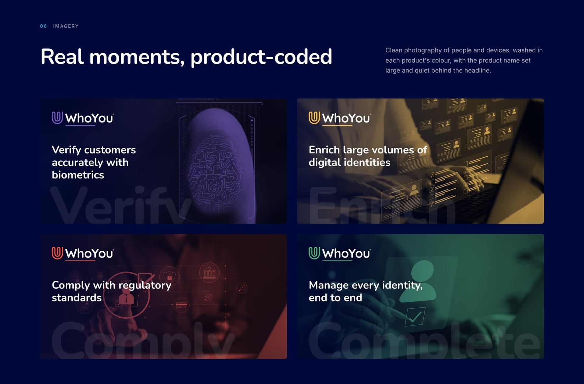 Product-coded photography for Verify, Enrich, Comply and Complete
