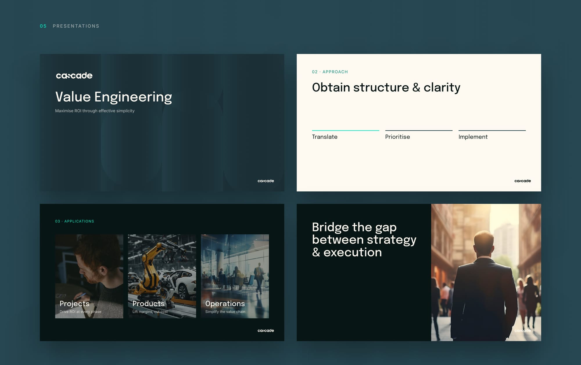 Cascade presentation slides