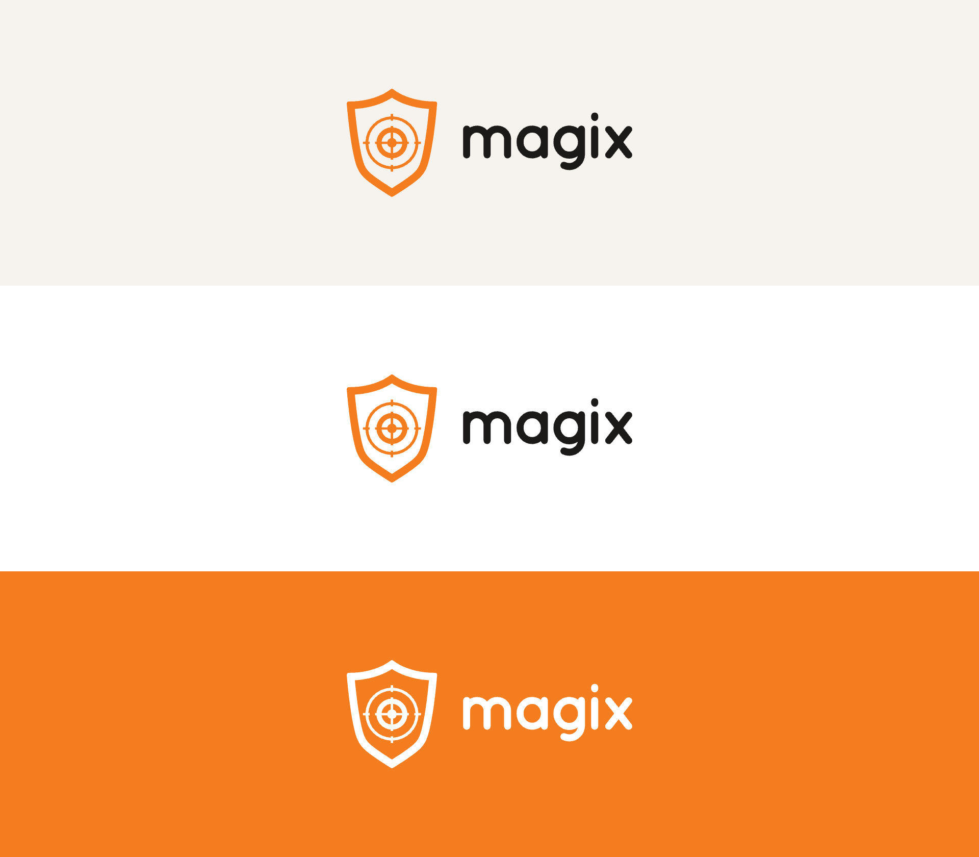 The logo on Paper, White and Cyber Orange