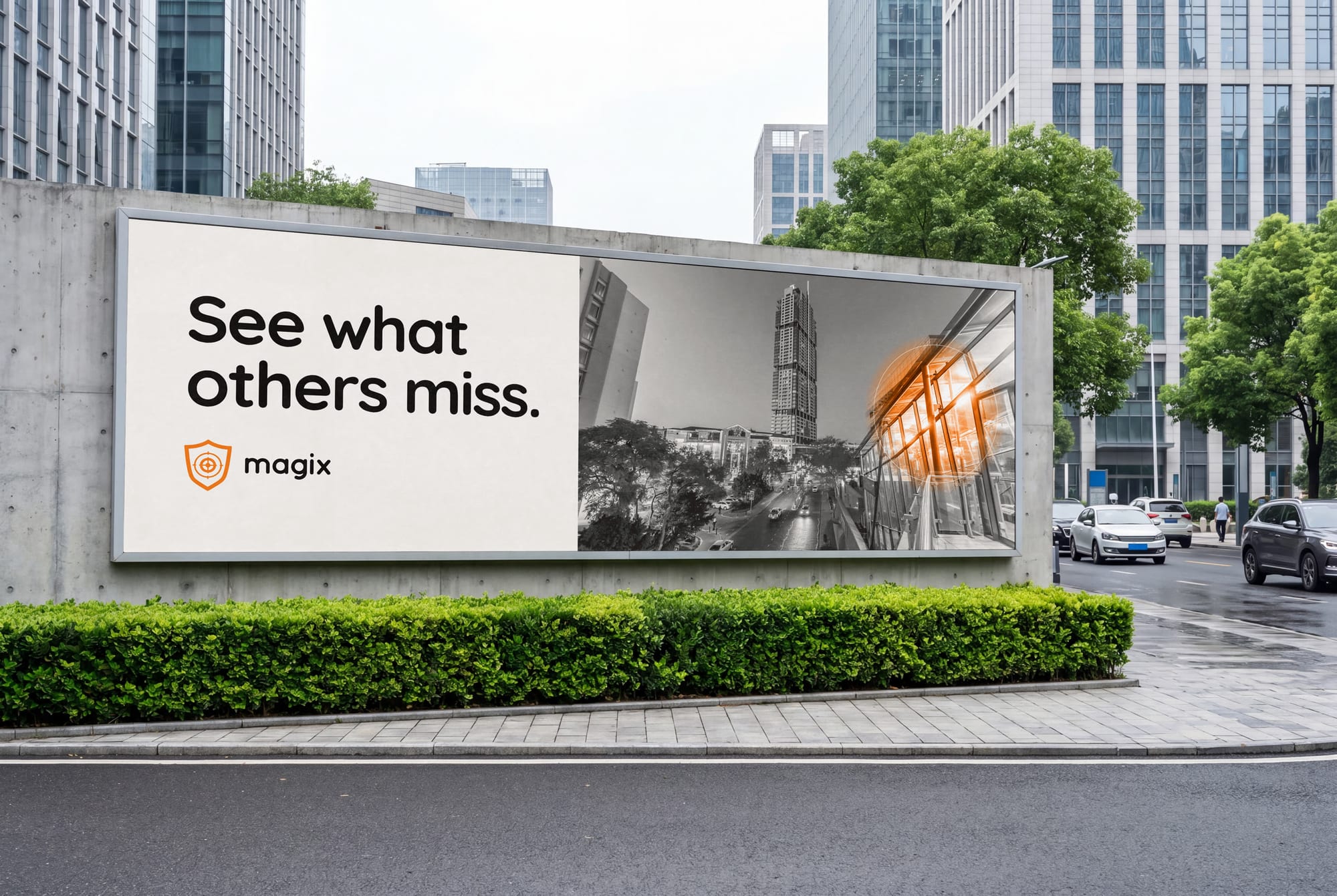 Billboard over Sandton reading See what others miss.