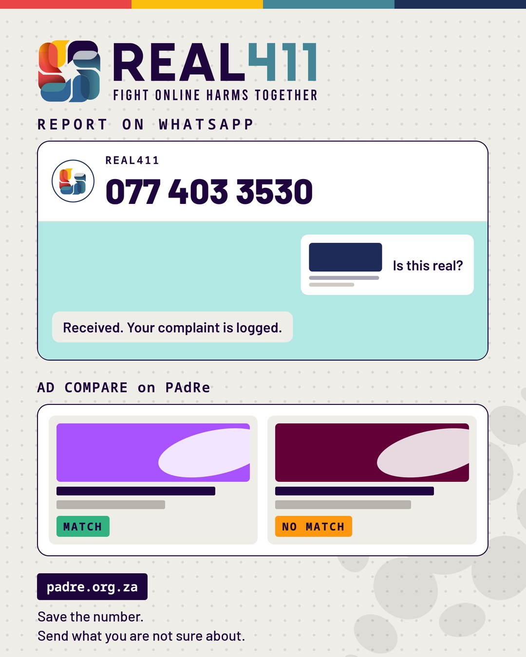 Real411: report on WhatsApp, and Ad Compare on PAdRe