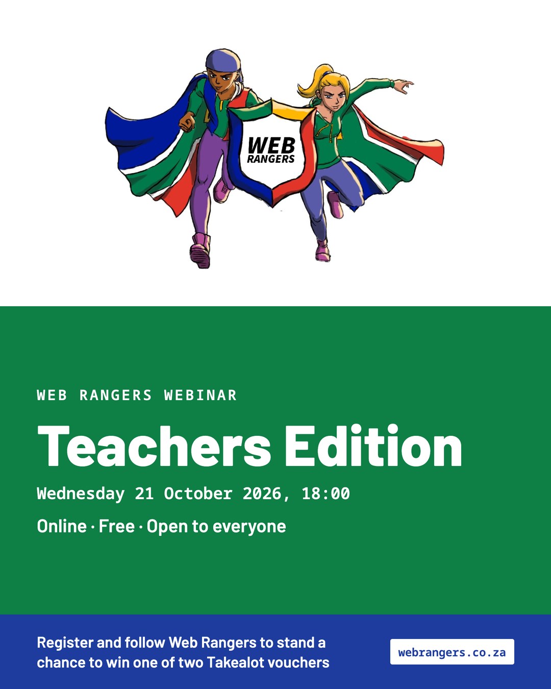 Web Rangers webinar, Teachers Edition